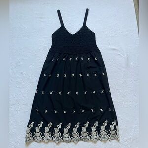 Lane Bryant Black and White Midi Dress